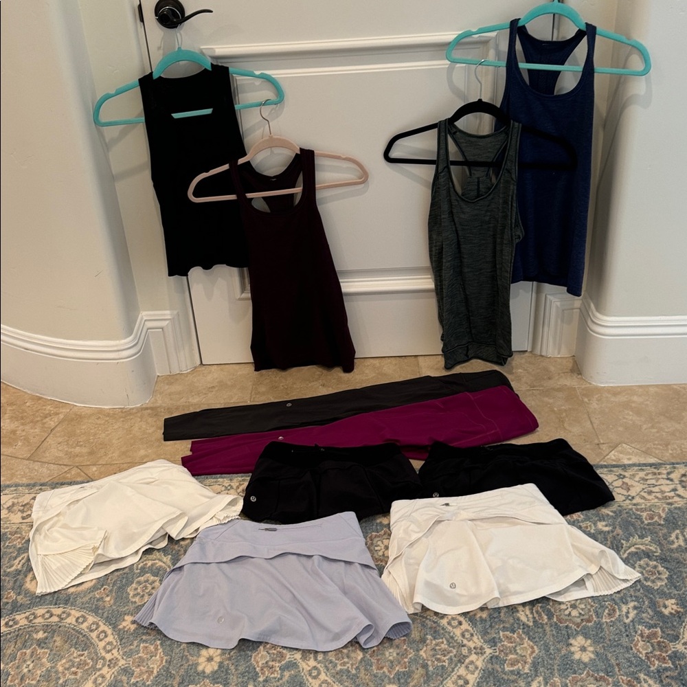 Assorted Lululemon workout